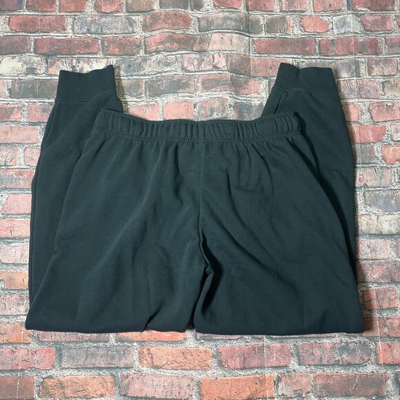 Nike Womens Jogger Pants Size L Black Fleece Pull On Drawstring Activewear - Picture 5 of 7